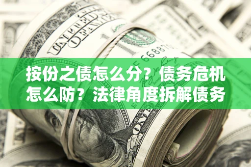 济南按份之债怎么分？债务危机怎么防？法律角度拆解债务分配与风险自保指南