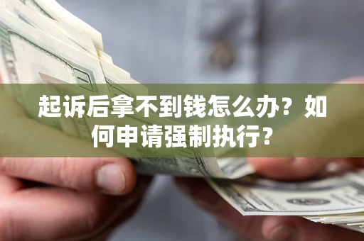 济南起诉后拿不到钱怎么办？如何申请强制执行？