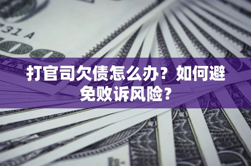 济南打官司欠债怎么办？如何避免败诉风险？