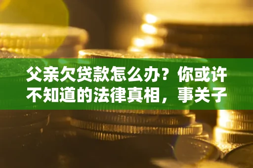 济南父亲欠贷款怎么办？你或许不知道的法律真相，事关子女未来