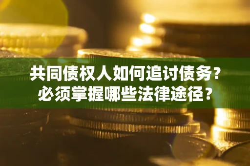 济南共同债权人如何追讨债务？必须掌握哪些法律途径？