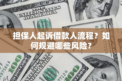 济南担保人起诉借款人流程？如何规避哪些风险？