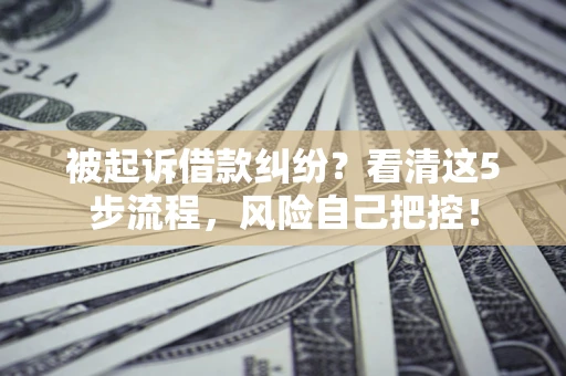 济南被起诉借款纠纷？看清这5步流程，风险自己把控！